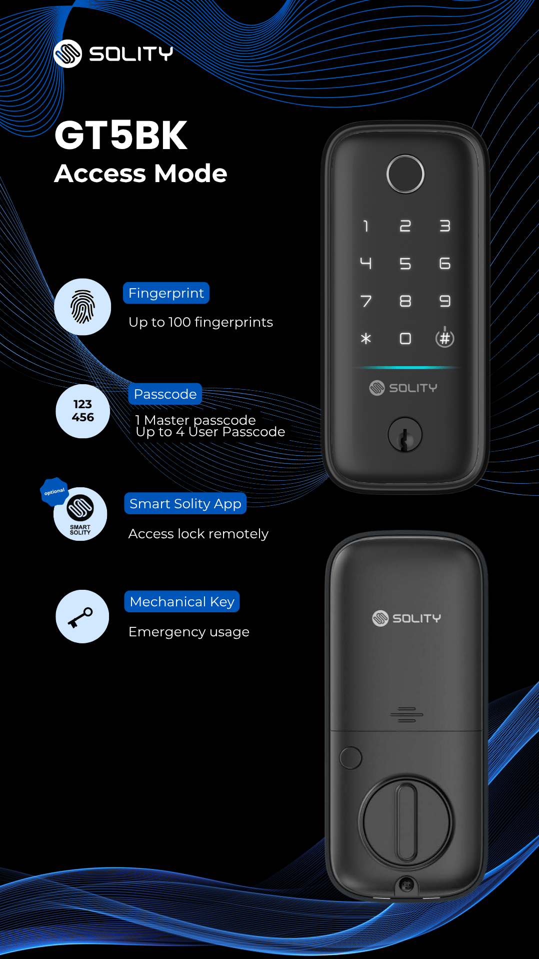 Solity DIgital Lock GT5BK