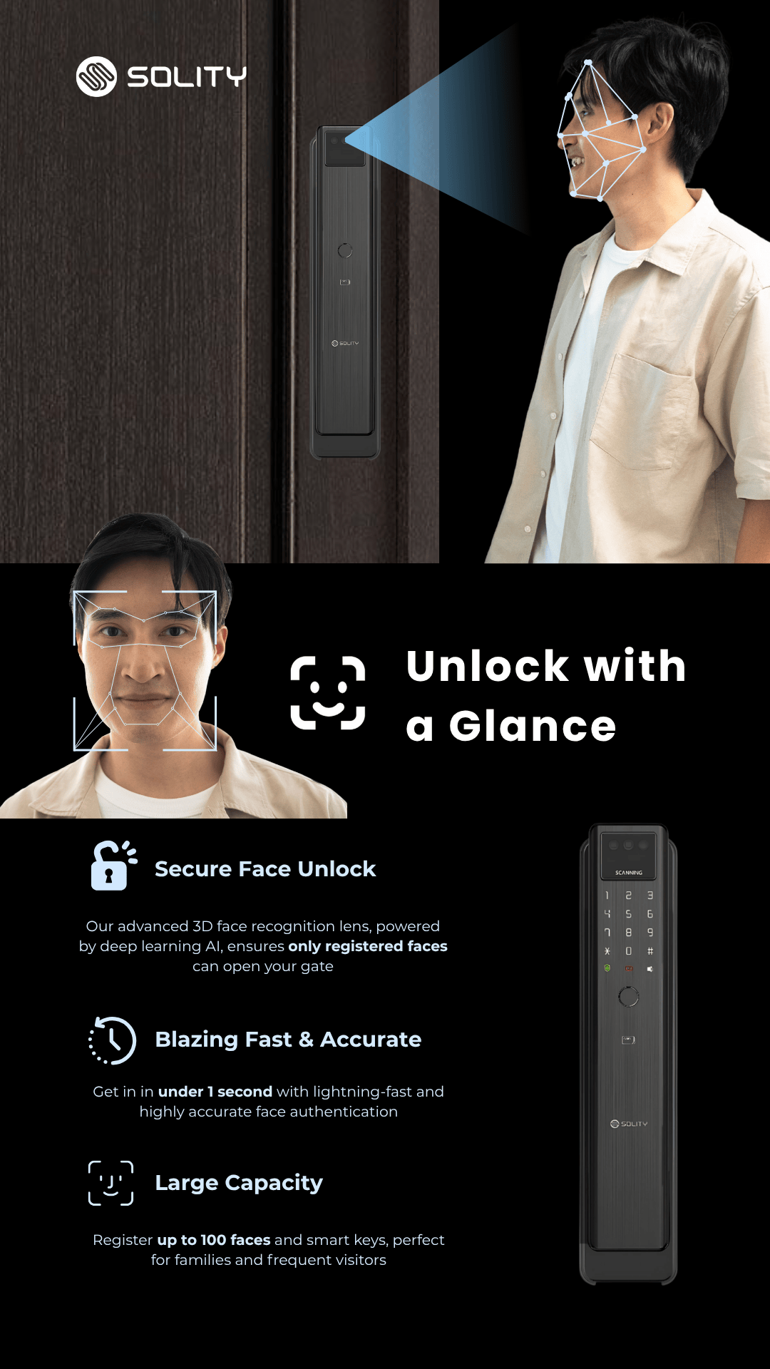 Solity Digital Lock GEA-1000 FACE