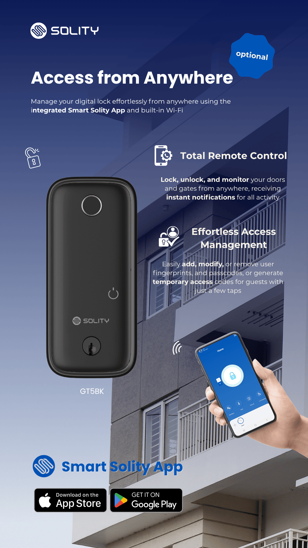 Solity DIgital Lock GT5BK