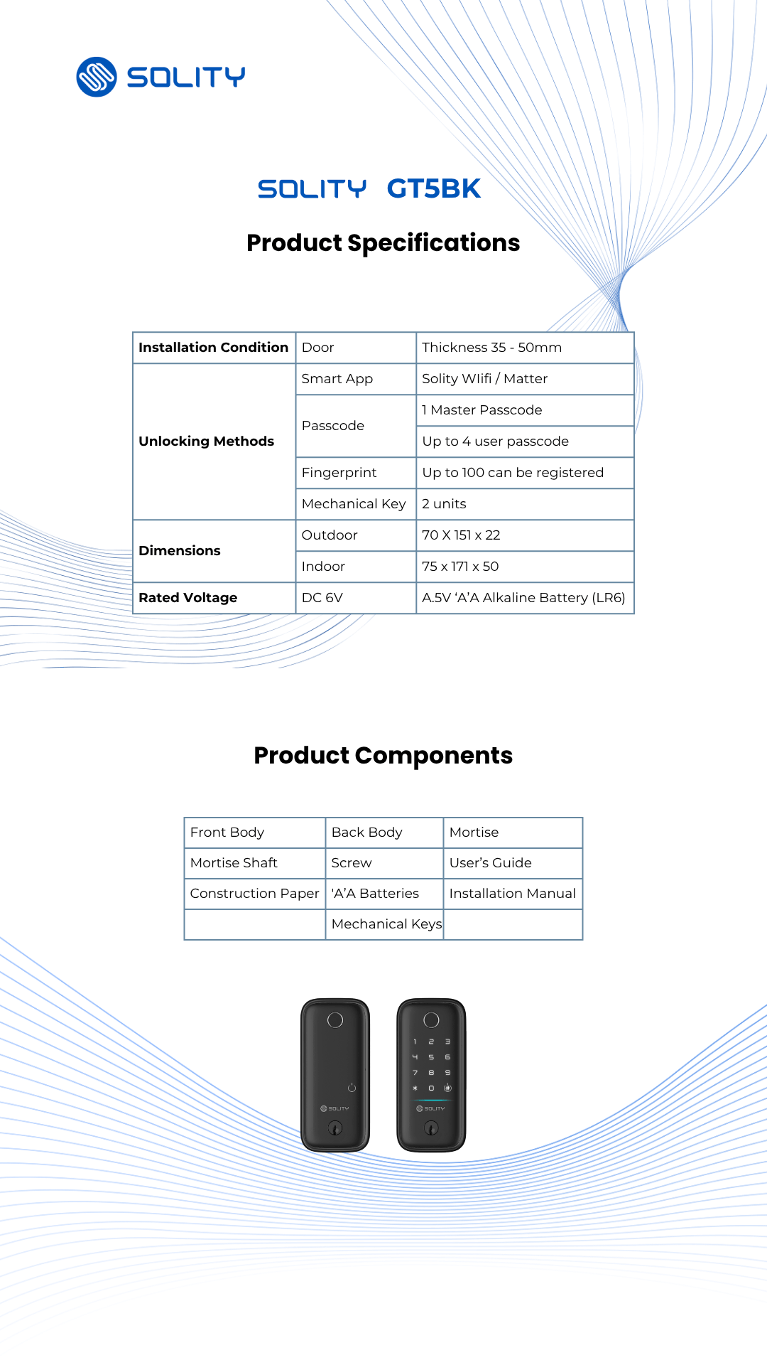 Solity Smart deadbolt